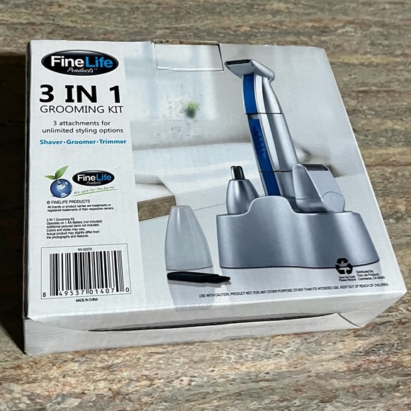 NIB Fine Line 3-in-1 grooming kit shaver groom trimmer - Picture 3 of 8